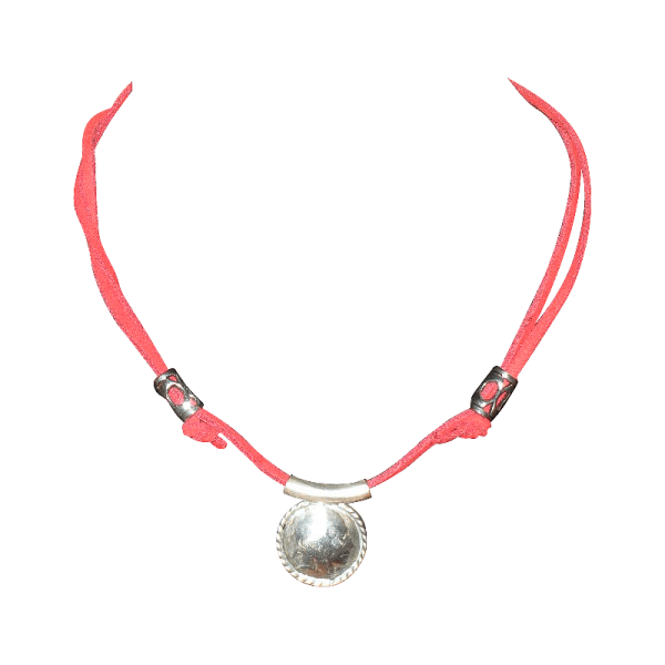 Indian Head Side with Sterling Silver Necklace Nickel Head Jewelry